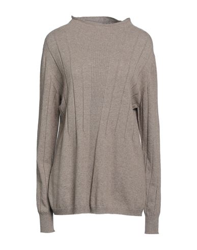 Pianurastudio Woman Sweater Dove Grey Size Xl Polyamide, Viscose, Wool, Cashmere
