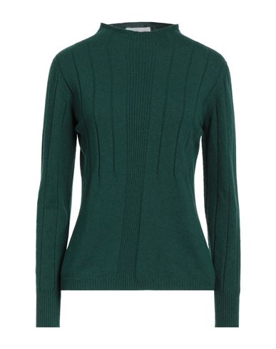 PIANURASTUDIO PIANURASTUDIO WOMAN SWEATER DARK GREEN SIZE S POLYAMIDE, VISCOSE, WOOL, CASHMERE