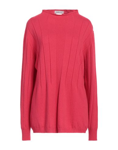 Pianurastudio Woman Sweater Fuchsia Size Xxl Polyamide, Viscose, Wool, Cashmere In Pink
