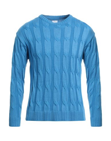 Stilosophy Man Sweater Azure Size M Acetate, Wool In Blue