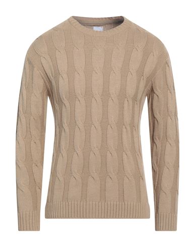 Stilosophy Man Sweater Camel Size L Acetate, Wool In Beige