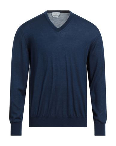 Ballantyne Man Sweater Blue Size 36 Cashmere, Silk