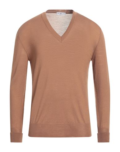 Pt Torino Man Sweater Brown Size 42 Virgin Wool