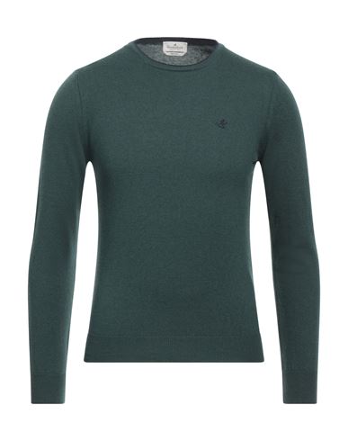 Brooksfield Man Sweater Dark Green Size 36 Virgin Wool