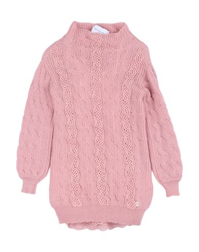 Ermanno Scervino Junior Babies'  Toddler Girl Turtleneck Pastel Pink Size 6 Polyacrylic, Mohair Wool, Polyami