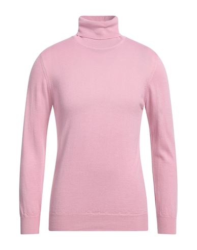 Grey Daniele Alessandrini Man Turtleneck Pink Size 38 Wool, Acrylic
