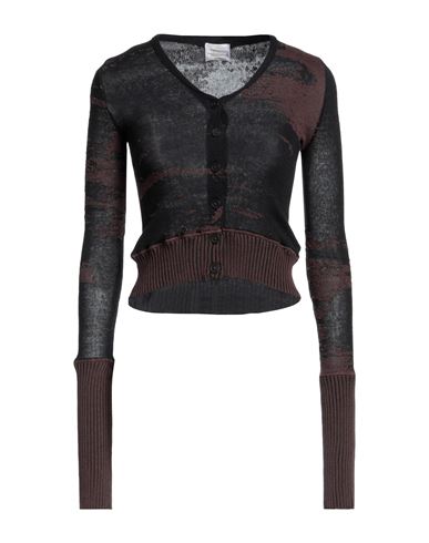 Vivienne Westwood Woman Cardigan Black Size S Cotton, Wool