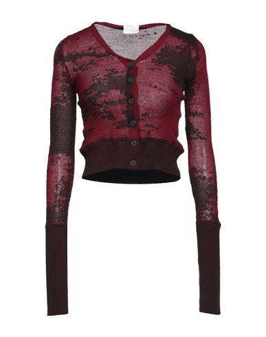 Vivienne Westwood Woman Cardigan Burgundy Size S Cotton, Wool In Red