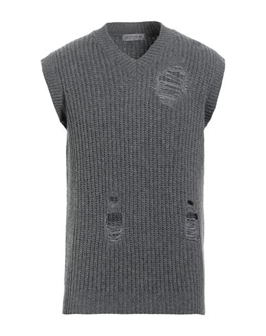 Daniele Alessandrini Homme Man Sweater Grey Size 40 Wool, Polyamide