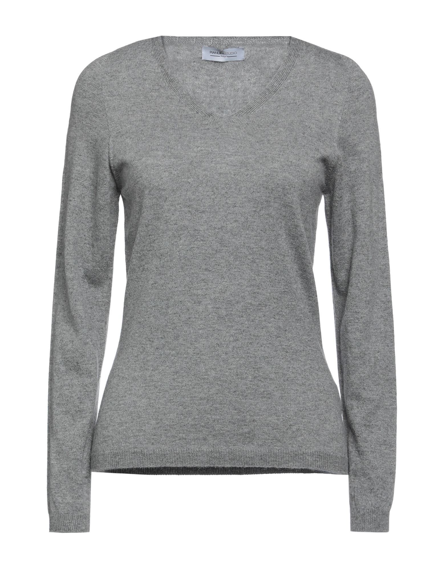 Shop Pianurastudio Woman Sweater Grey Size Onesize Viscose, Nylon, Wool, Cashmere, Polyester