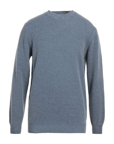 Grey Daniele Alessandrini Man Sweater Pastel Blue Size 42 Wool, Polyamide