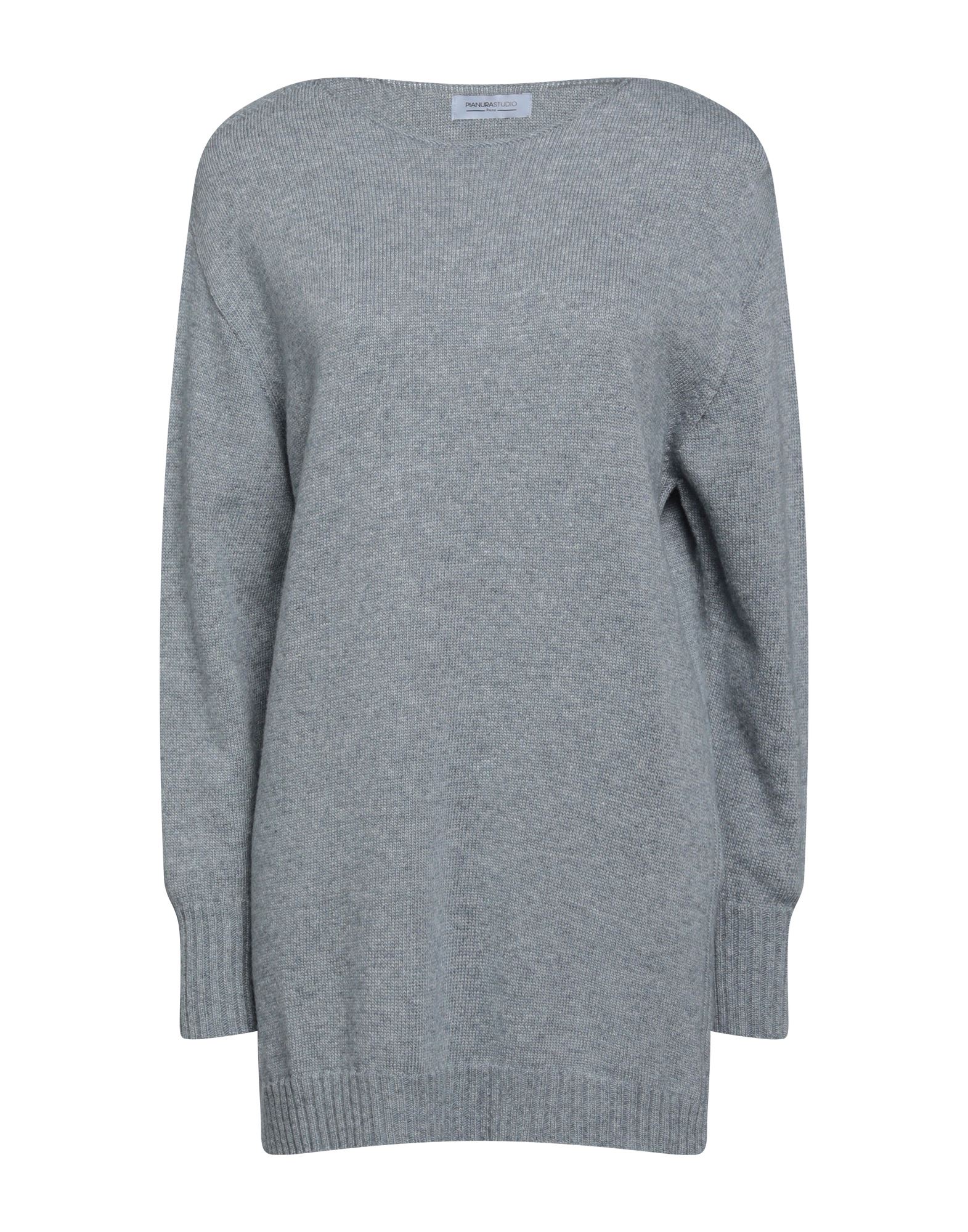 Shop Pianurastudio Woman Sweater Grey Size Onesize Viscose, Nylon, Wool, Cashmere, Polyester