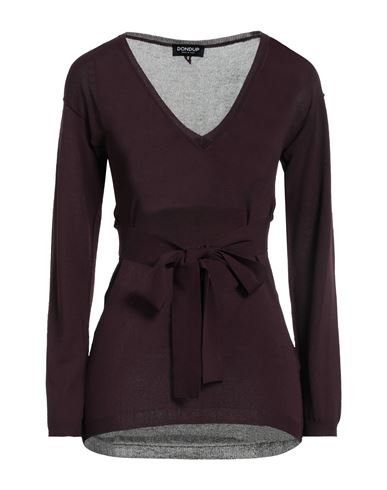 Dondup Woman Sweater Deep Purple Size 8 Viscose, Polyester