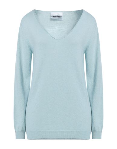 Brand Unique Woman Sweater Sky Blue Size 2 Polyamide, Wool, Viscose, Cashmere