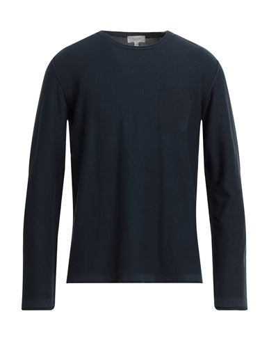 Weber+weber Sartoria Man Sweater Navy Blue Size 40 Cotton