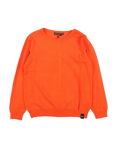Daniele Alessandrini Babies'  Toddler Boy Sweater Orange Size 5 Viscose, Nylon