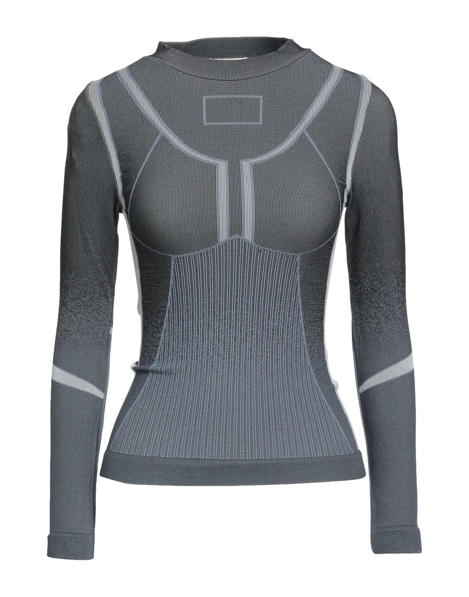 Shop Ssheena Woman Sweater Steel Grey Size M Polyamide, Elastane