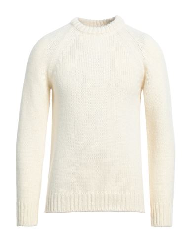 Pt Torino Man Sweater Ivory Size 42 Wool, Alpaca Wool, Acrylic In White