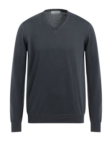 Alpha Studio Man Sweater Lead Size 40 Cotton In Grey