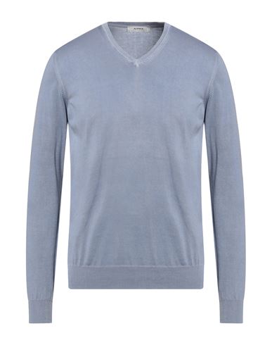 Alpha Studio Man Sweater Slate Blue Size 40 Cotton