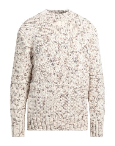 Grey Daniele Alessandrini Man Sweater Ivory Size 38 Wool, Acrylic, Alpaca Wool In White