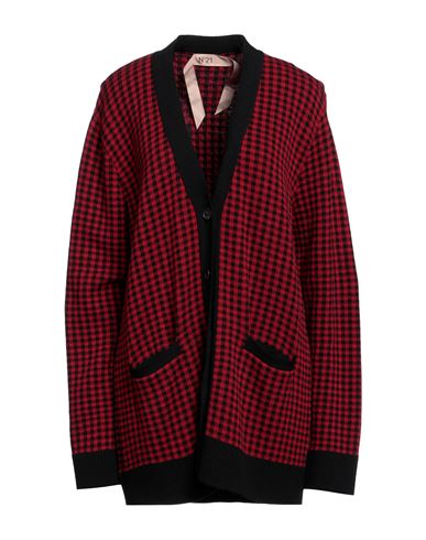 N°21 WOMAN CARDIGAN RED SIZE 2 WOOL, POLYESTER