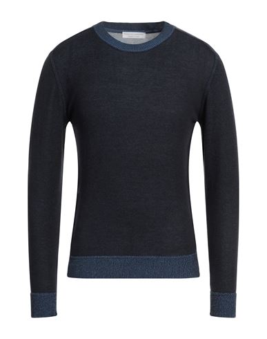 Filippo De Laurentiis Man Sweater Midnight Blue Size 38 Cotton