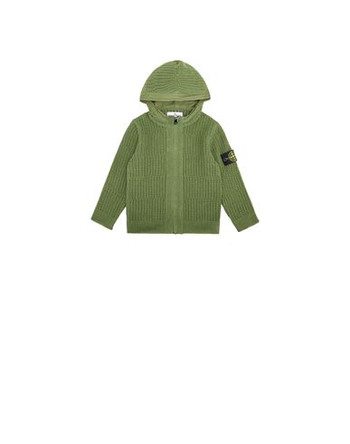 STONE ISLAND BABY 512A2 RAW COTTON + 80% REGENERATED NYLON AND 20% COTTON Sweater Man Bottle Green EUR 305