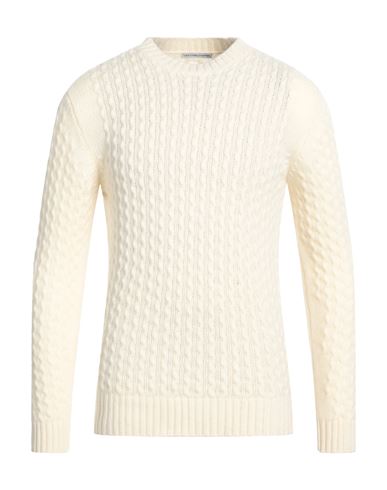 Grey Daniele Alessandrini Man Sweater Ivory Size 36 Wool, Polyamide In White