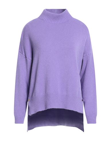 No-nà Woman Turtleneck Light Purple Size S Viscose, Polyester, Polyamide