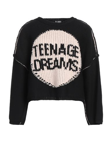 RAF SIMONS RAF SIMONS WOMAN SWEATER BLACK SIZE M MERINO WOOL 