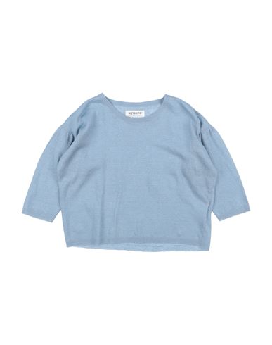 Aymara Babies'  Toddler Girl Sweater Sky Blue Size 4 Linen, Cotton