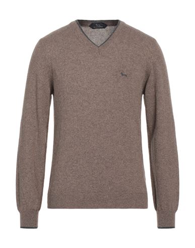 Harmont & Blaine Man Sweater Light Brown Size L Merino Wool, Viscose, Polyamide, Cashmere In Beige