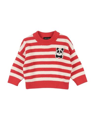 Mini Rodini Babies' Multicolor Sweater For Boy With Bear In Red