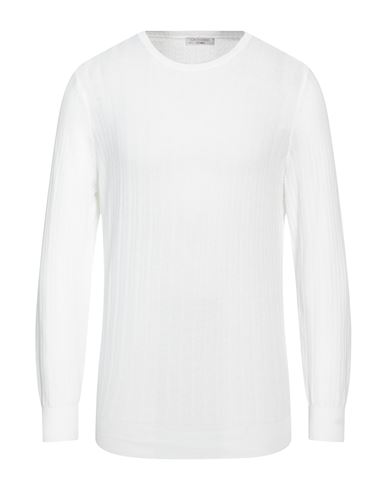 Gran Sasso Man Sweater White Size 40 Cotton