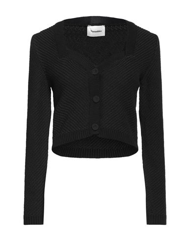 Nanushka Woman Cardigan Black Size Xs Cotton