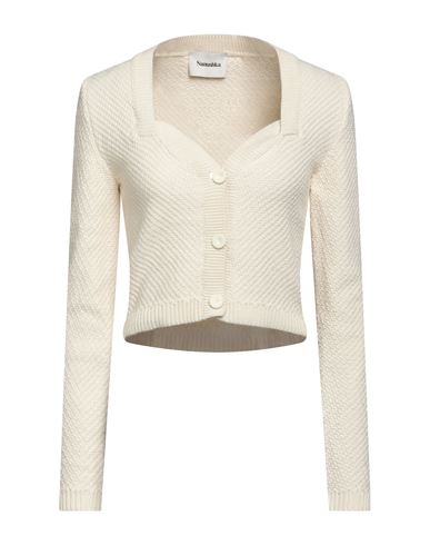 Nanushka Woman Cardigan Cream Size Xxs Cotton In White