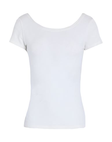 Max & Co . Woman T-shirt White Size Xl Viscose, Polyester