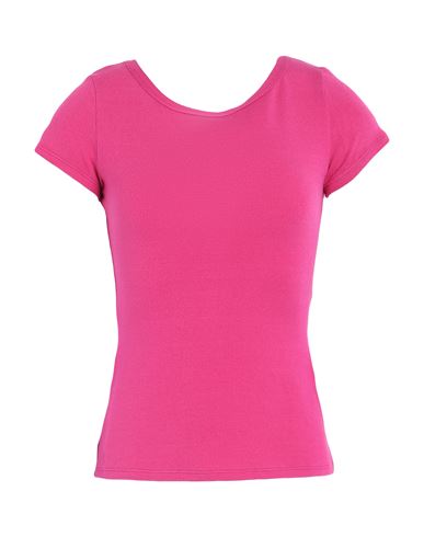 Max & Co . Woman T-shirt Magenta Size L Viscose, Polyester