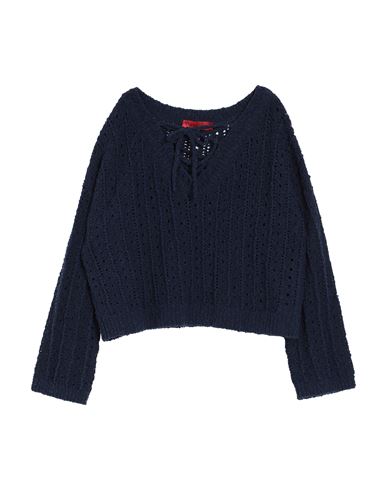 Max & Co . Woman Sweater Navy Blue Size Xl Cotton, Polyamide