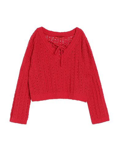 Max & Co . Woman Sweater Red Size L Cotton, Polyamide