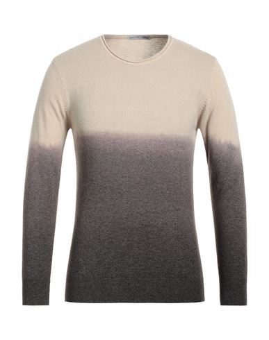 Grey Daniele Alessandrini Man Sweater Beige Size 40 Polyamide, Viscose, Wool, Cashmere