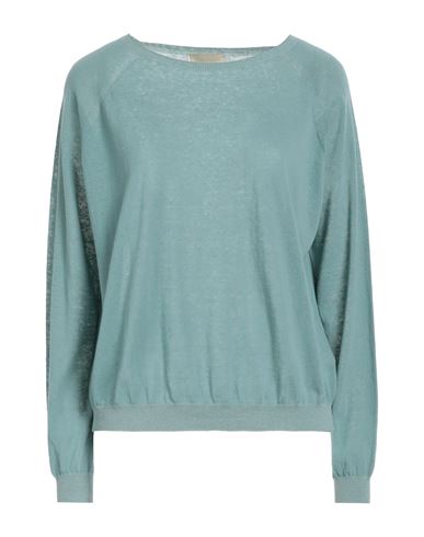 Momoní Woman Sweater Pastel Blue Size S Cotton, Linen, Polyamide