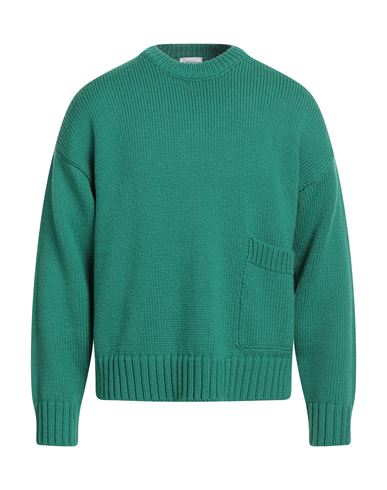 Pt Torino Man Sweater Emerald Green Size 42 Virgin Wool