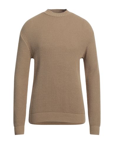 Stilosophy Man Sweater Camel Size Xxl Acrylic, Wool In Beige