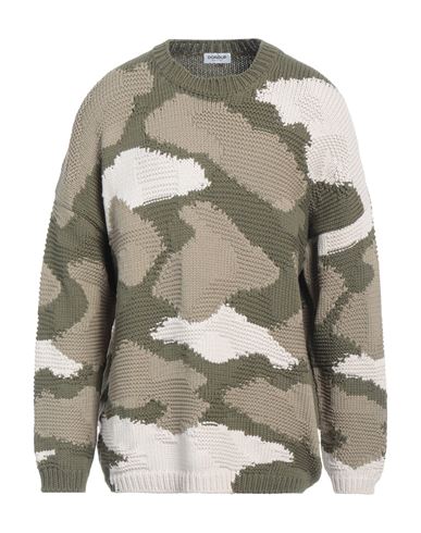 Dondup Man Sweater Military Green Size 44 Cotton, Polyamide