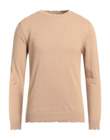 Shop Stilosophy Man Sweater Camel Size S Viscose, Wool, Polyamide, Cashmere In Beige