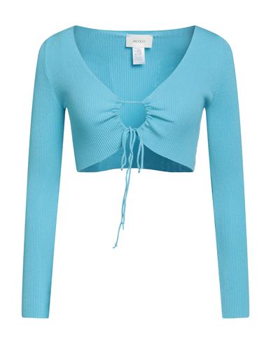 Vicolo Woman Cardigan Sky Blue Size Onesize Viscose, Polyester