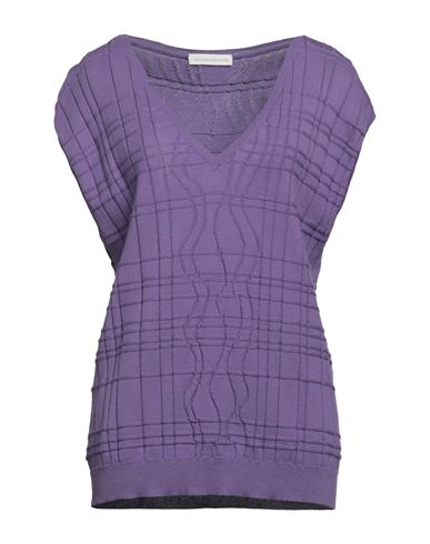 Les Vraies Filles Woman Sweater Purple Size S Organic Cotton