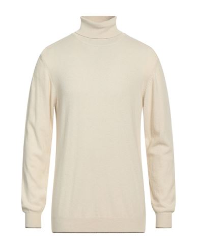 Berna Man Turtleneck Cream Size S Polyamide, Wool, Viscose, Cashmere In White